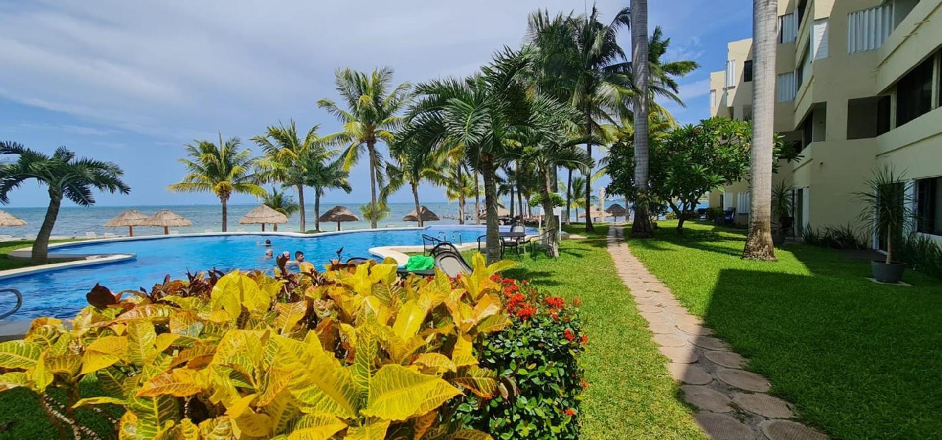 Oceanfront Condo At Unique Location 坎昆 外观 照片